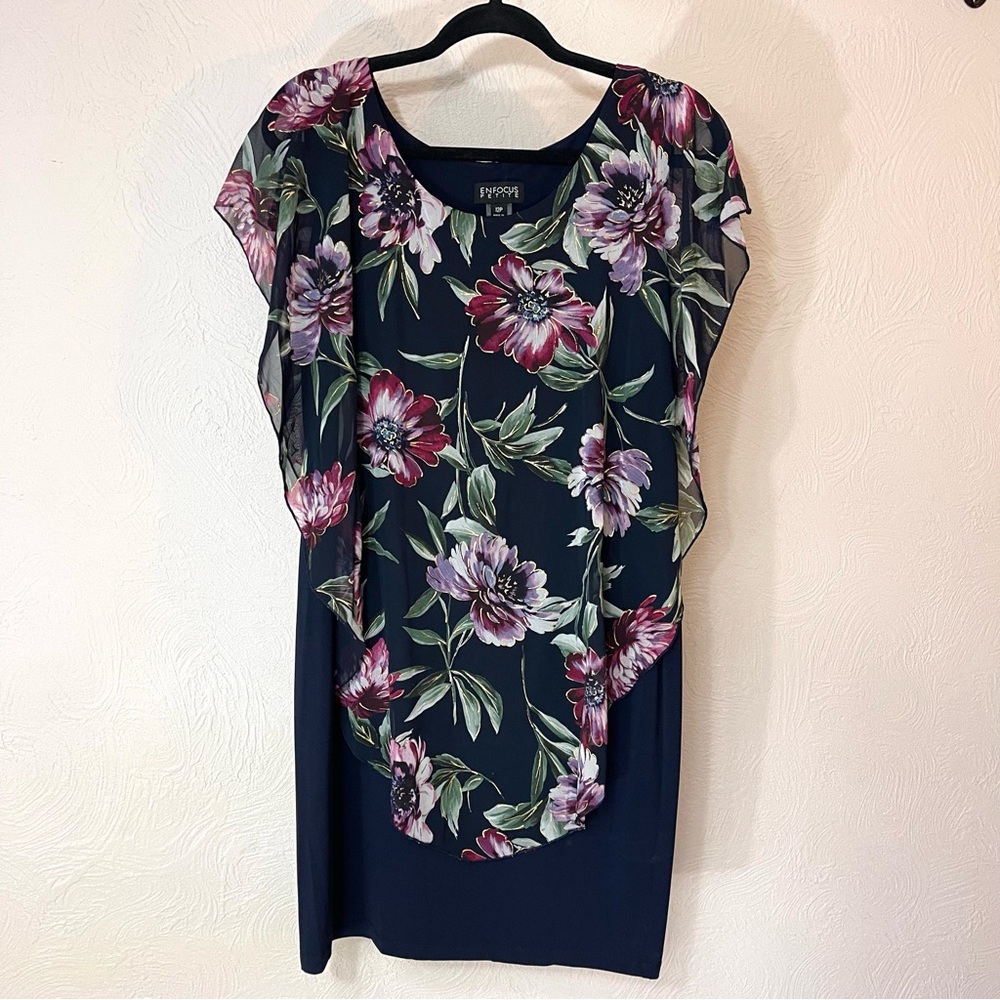 Floral Overlay Dress